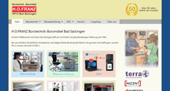 Desktop Screenshot of franz-buerotechnik.de