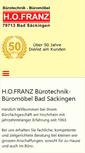 Mobile Screenshot of franz-buerotechnik.de