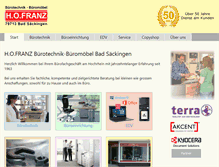 Tablet Screenshot of franz-buerotechnik.de